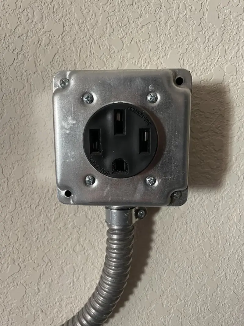 NEMA 14-50 outlet installed for Smart Home Electrical in Phoenix